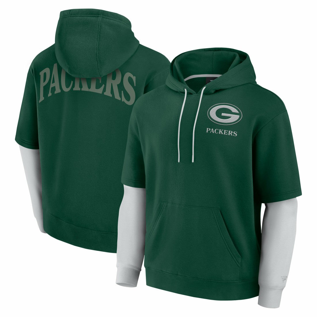 Green Bay Packers Unisex Sleek Elements Pullover Hoodie Green