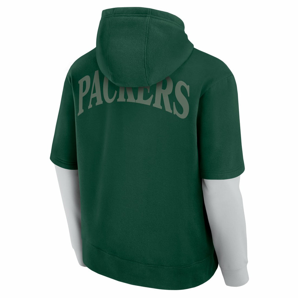 Green Bay Packers Unisex Sleek Elements Pullover Hoodie Green