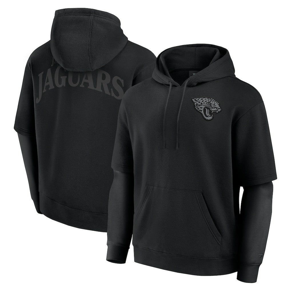 Jacksonville Jaguars Unisex Sleek Elements Pullover Hoodie Black