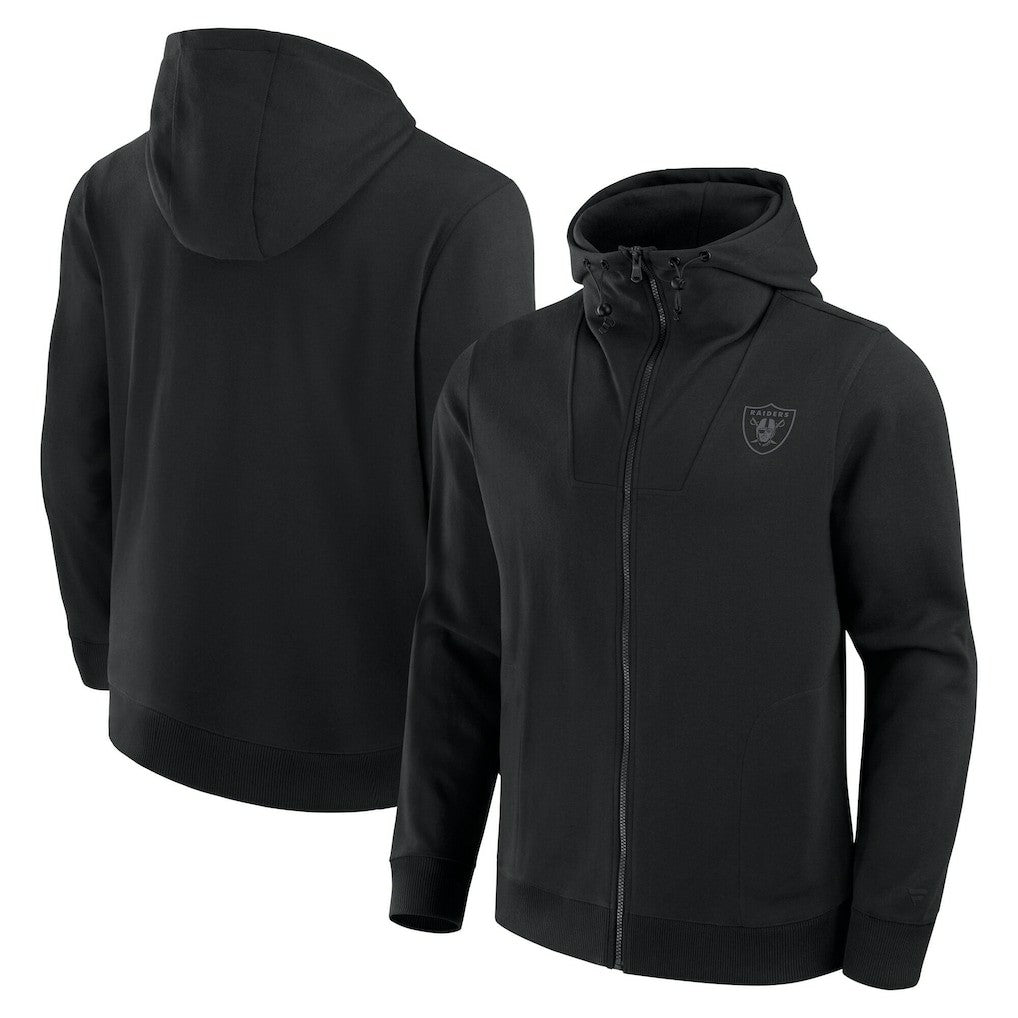 Las Vegas Raiders Unisex Front Office Full-Zip Hoodie Black