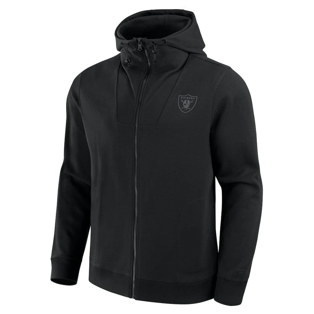 Las Vegas Raiders Unisex Front Office Full-Zip Hoodie Black