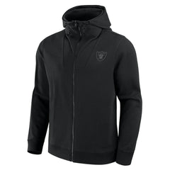 Las Vegas Raiders Unisex Front Office Full-Zip Hoodie Black