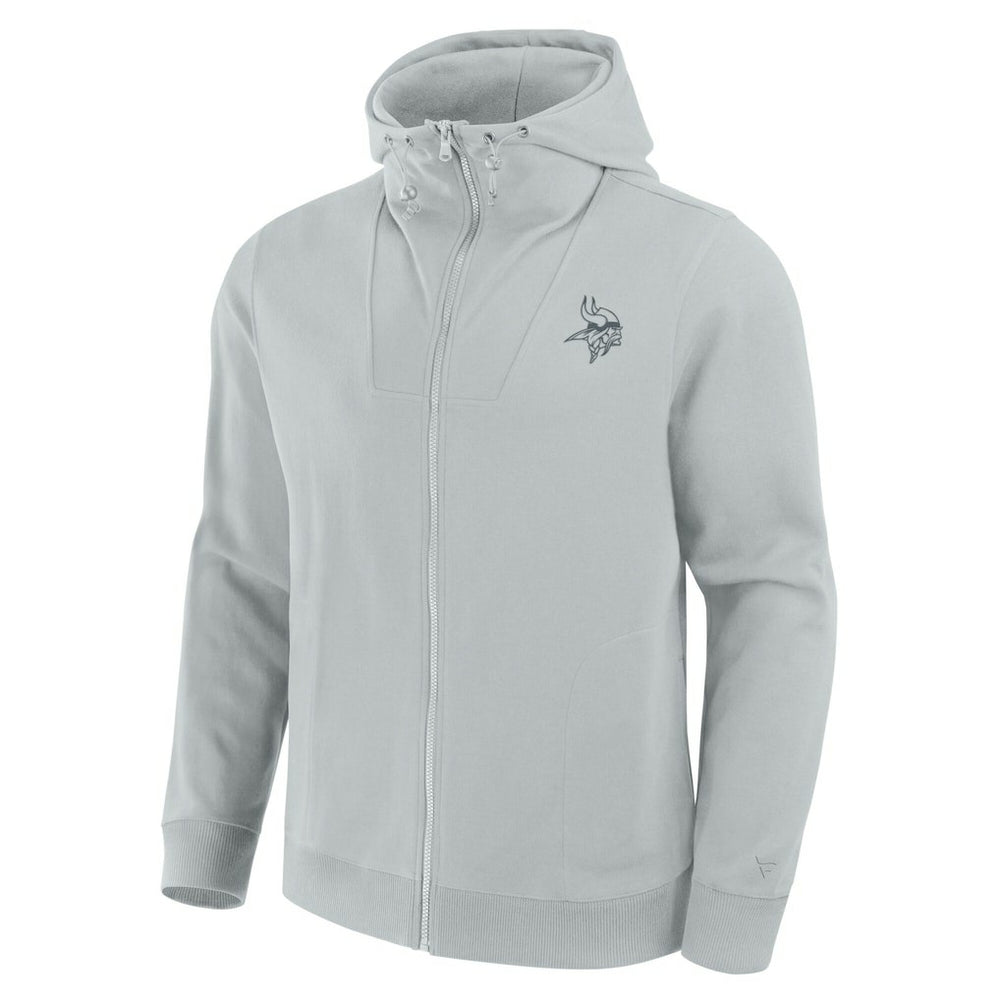 Minnesota Vikings Unisex Front Office Full-Zip Hoodie Gray
