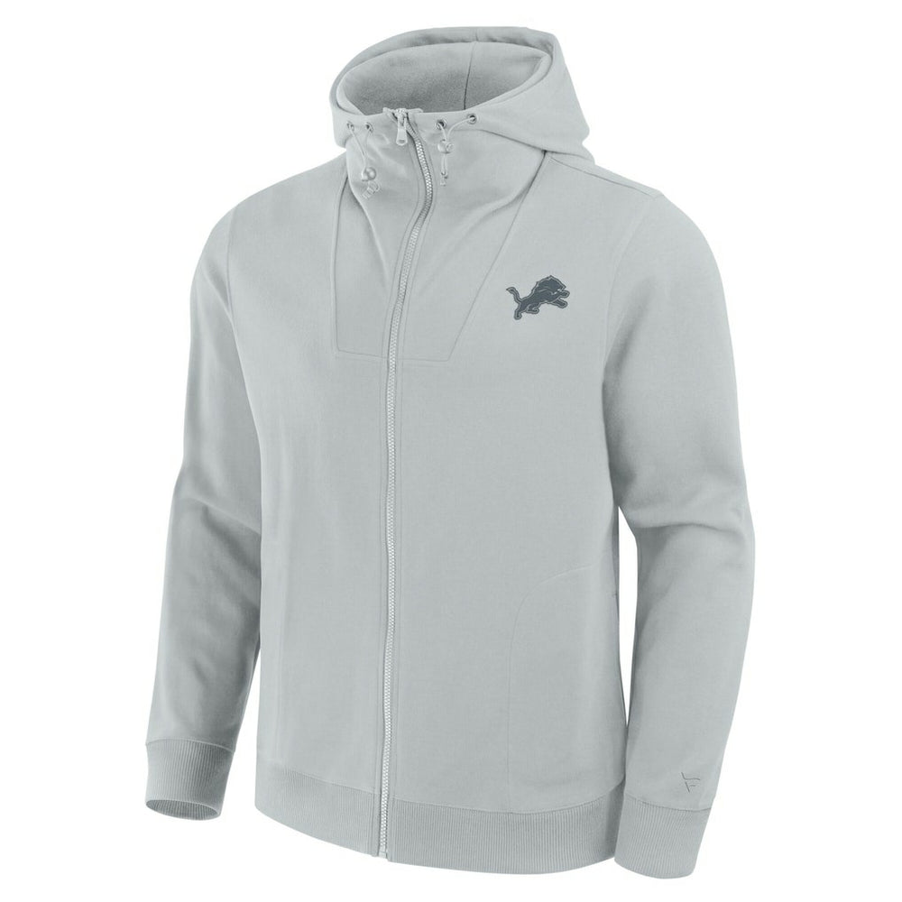 Detroit Lions Unisex Front Office Full-Zip Hoodie Gray