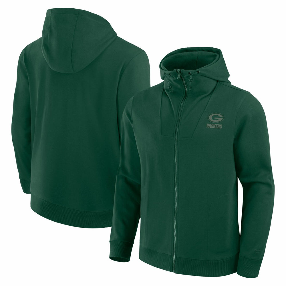 Green Bay Packers Unisex Front Office Full-Zip Hoodie Green