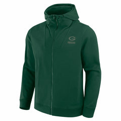 Green Bay Packers Unisex Front Office Full-Zip Hoodie Green