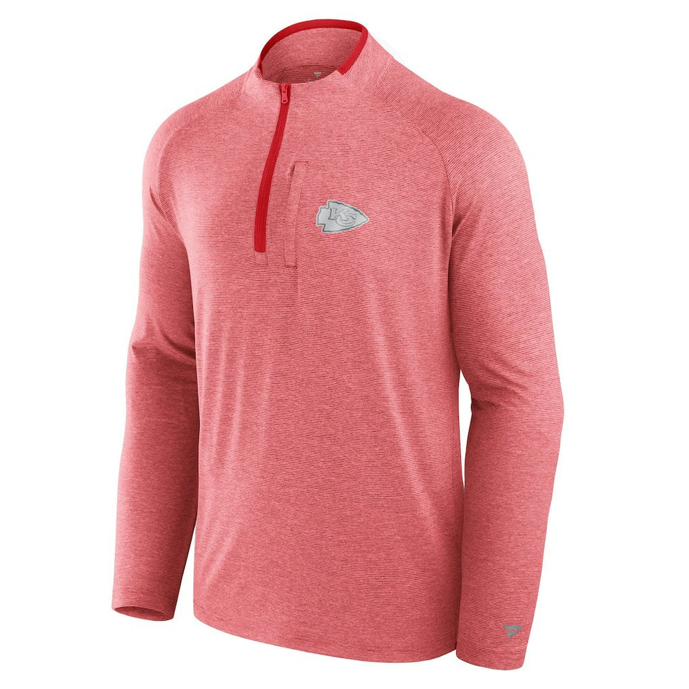 Kansas City Chiefs Unisex Front Office Performance Primary Quarter-Zip Jacket Red