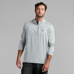 Minnesota Vikings Unisex Front Office Performance Primary Quarter-Zip Jacket Gray