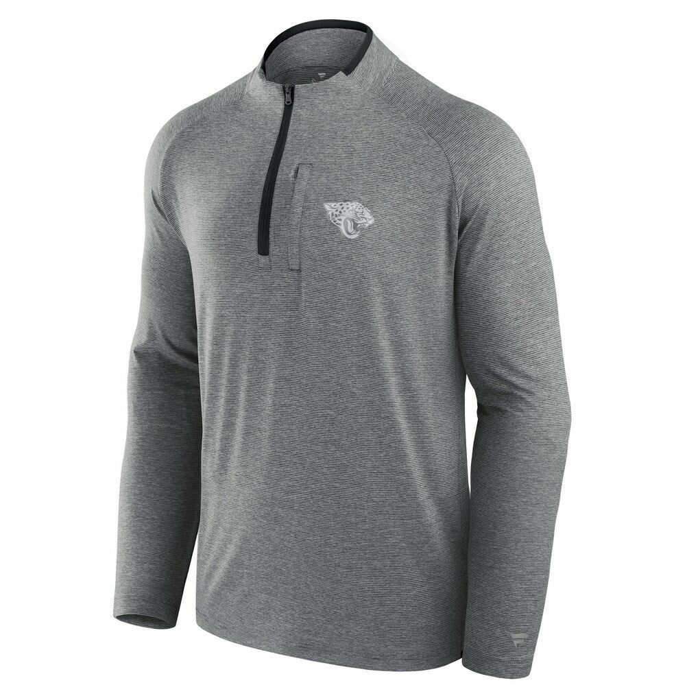 Jacksonville Jaguars Unisex Front Office Performance Primary Quarter-Zip Jacket Charcoal