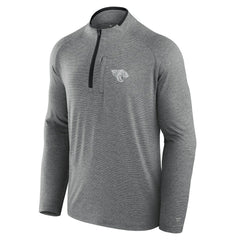 Jacksonville Jaguars Unisex Front Office Performance Primary Quarter-Zip Jacket Charcoal