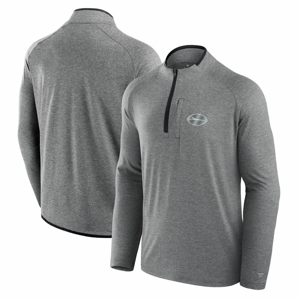 New York Jets Unisex Front Office Performance Primary Quarter-Zip Jacket Charcoal