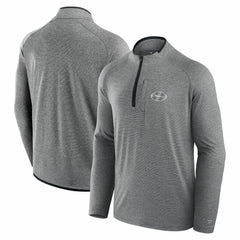 New York Jets Unisex Front Office Performance Primary Quarter-Zip Jacket Charcoal