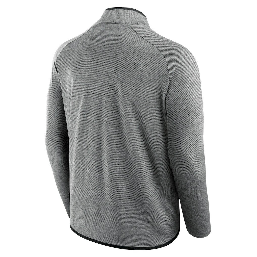 Philadelphia Eagles Unisex Front Office Performance Primary Quarter-Zip Jacket Charcoal