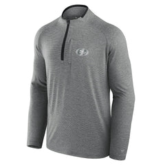 San Francisco 49ers Unisex Front Office Performance Primary Quarter-Zip Jacket Charcoal