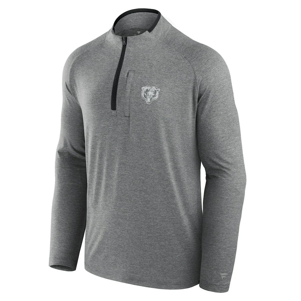 Chicago Bears Unisex Front Office Performance Primary Quarter-Zip Jacket Charcoal