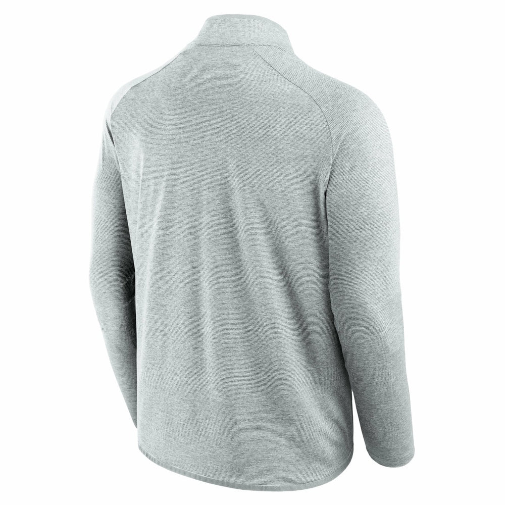Detroit Lions Unisex Front Office Performance Primary Quarter-Zip Jacket Gray