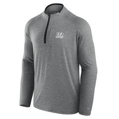 Cincinnati Bengals Unisex Front Office Performance Primary Quarter-Zip Jacket Charcoal