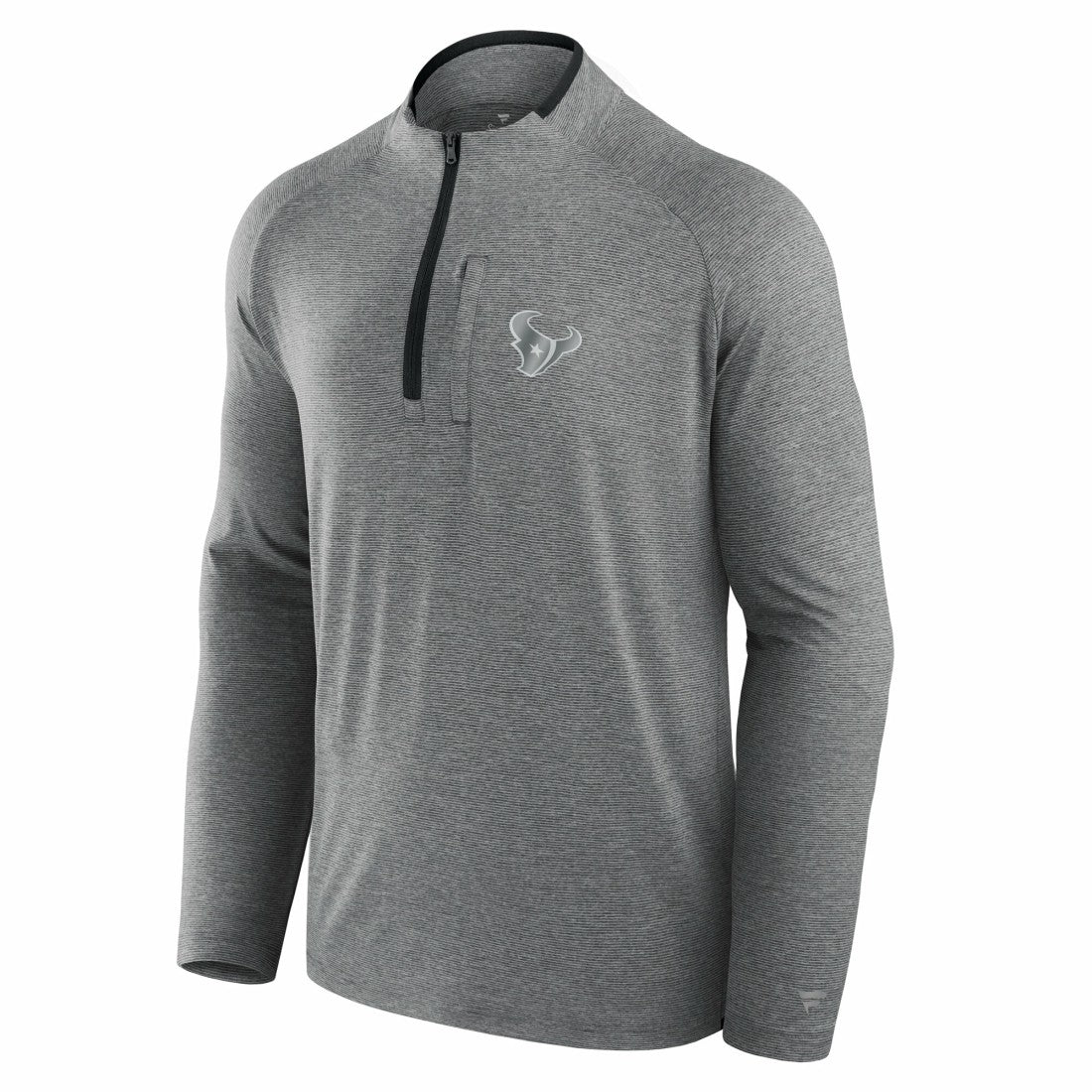 Houston Texans Unisex Front Office Performance Primary Quarter-Zip Jacket Charcoal