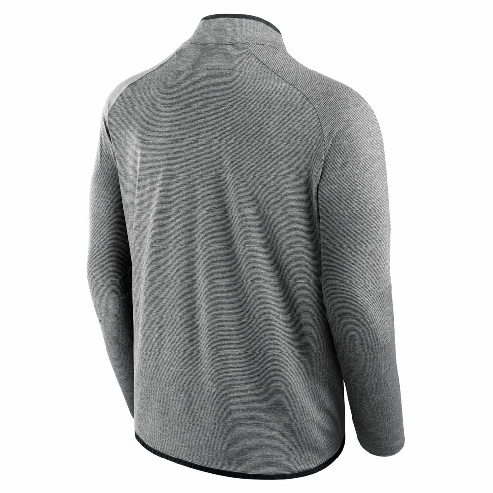 Houston Texans Unisex Front Office Performance Primary Quarter-Zip Jacket Charcoal