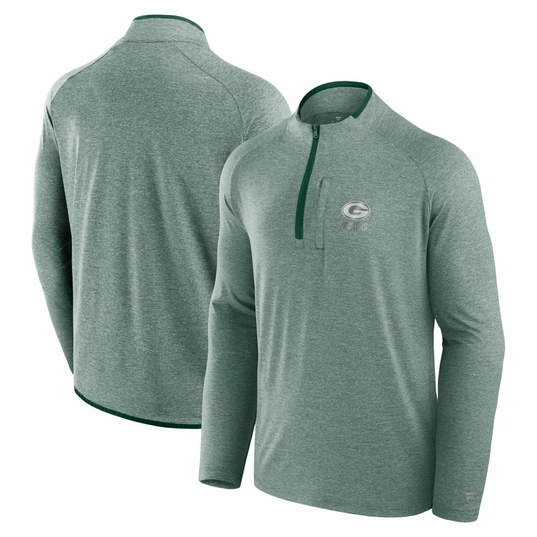Green Bay Packers Unisex Front Office Performance Primary Quarter-Zip Jacket Green