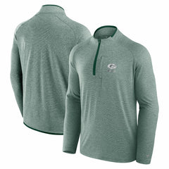 Green Bay Packers Unisex Front Office Performance Primary Quarter-Zip Jacket Green
