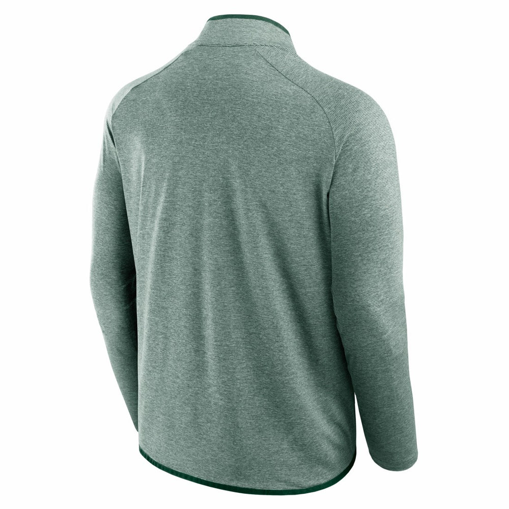 Green Bay Packers Unisex Front Office Performance Primary Quarter-Zip Jacket Green