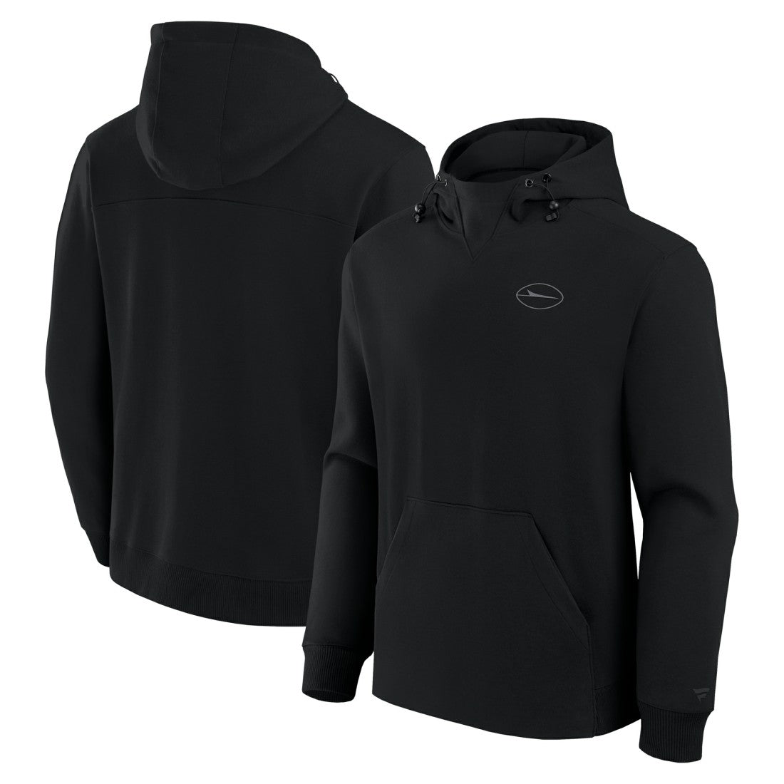 New York Jets Unisex Front Office Tonal Tri-Blend Pullover Hoodie Black