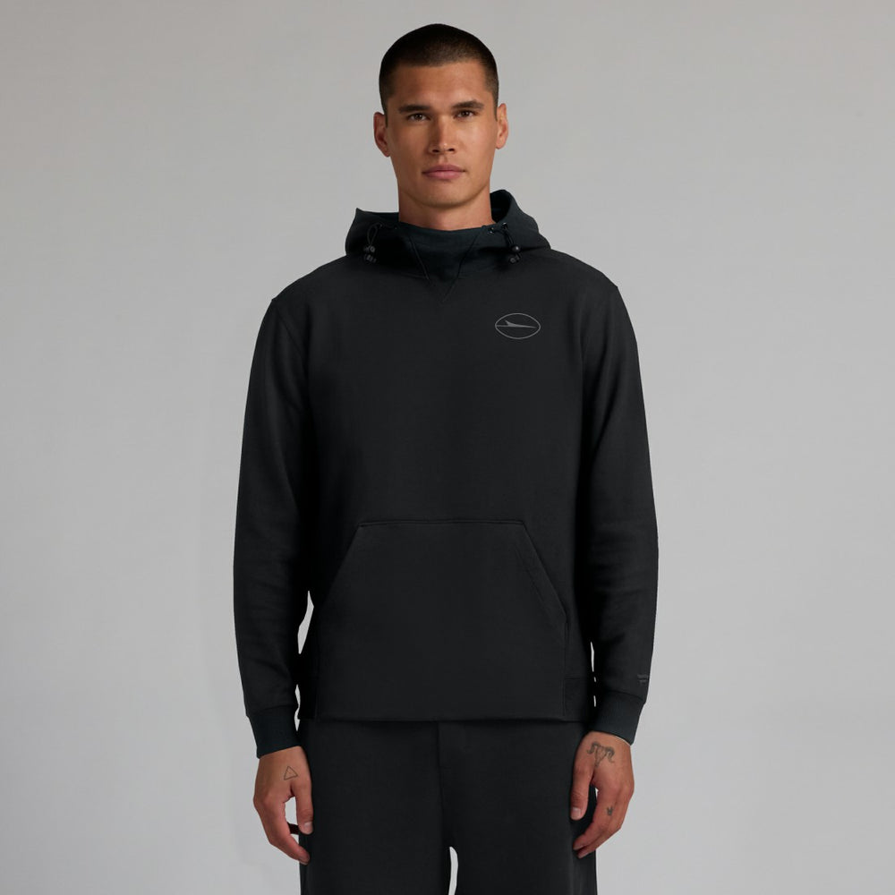 New York Jets Unisex Front Office Tonal Tri-Blend Pullover Hoodie Black