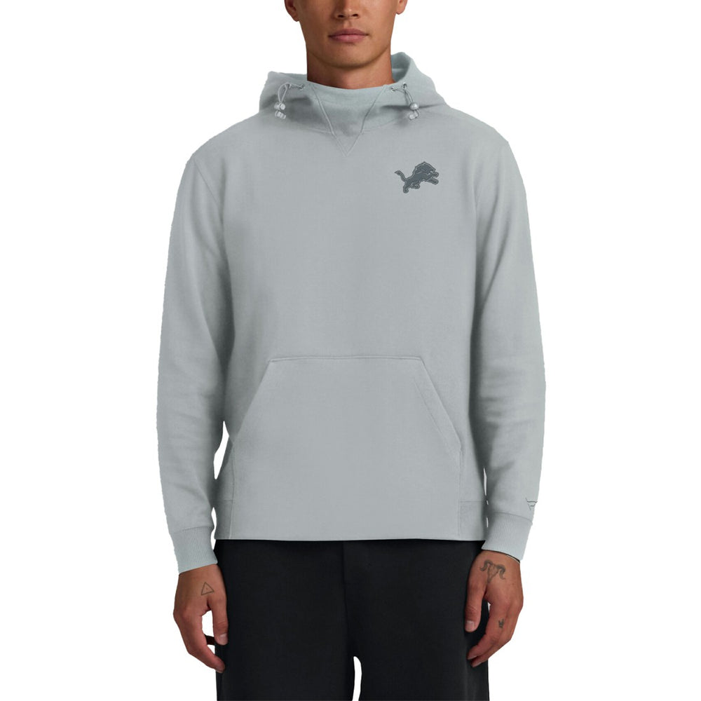 Detroit Lions Unisex Front Office Tonal Tri-Blend Pullover Hoodie Gray