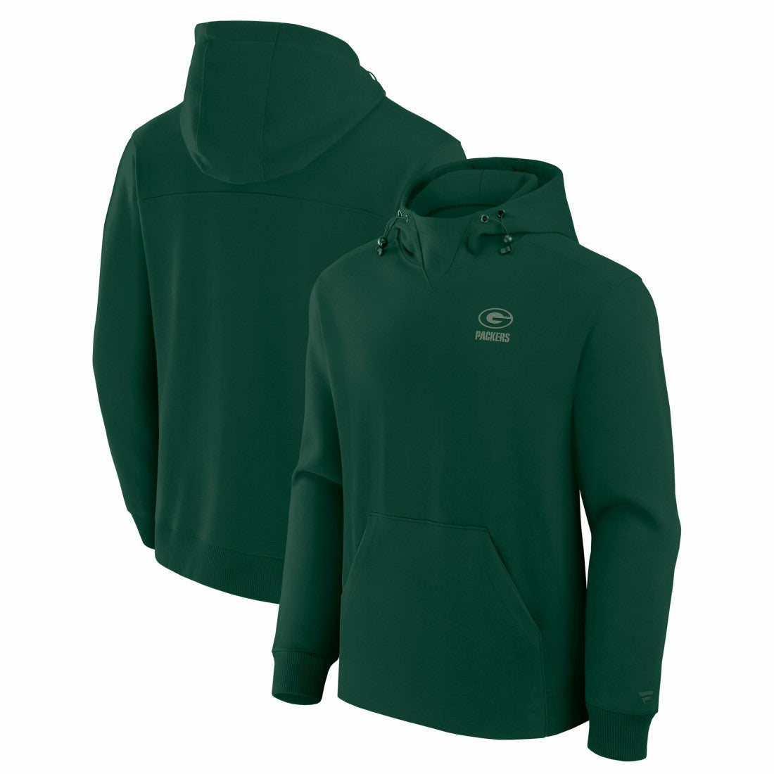 Green Bay Packers Unisex Front Office Tonal Tri-Blend Pullover Hoodie Green