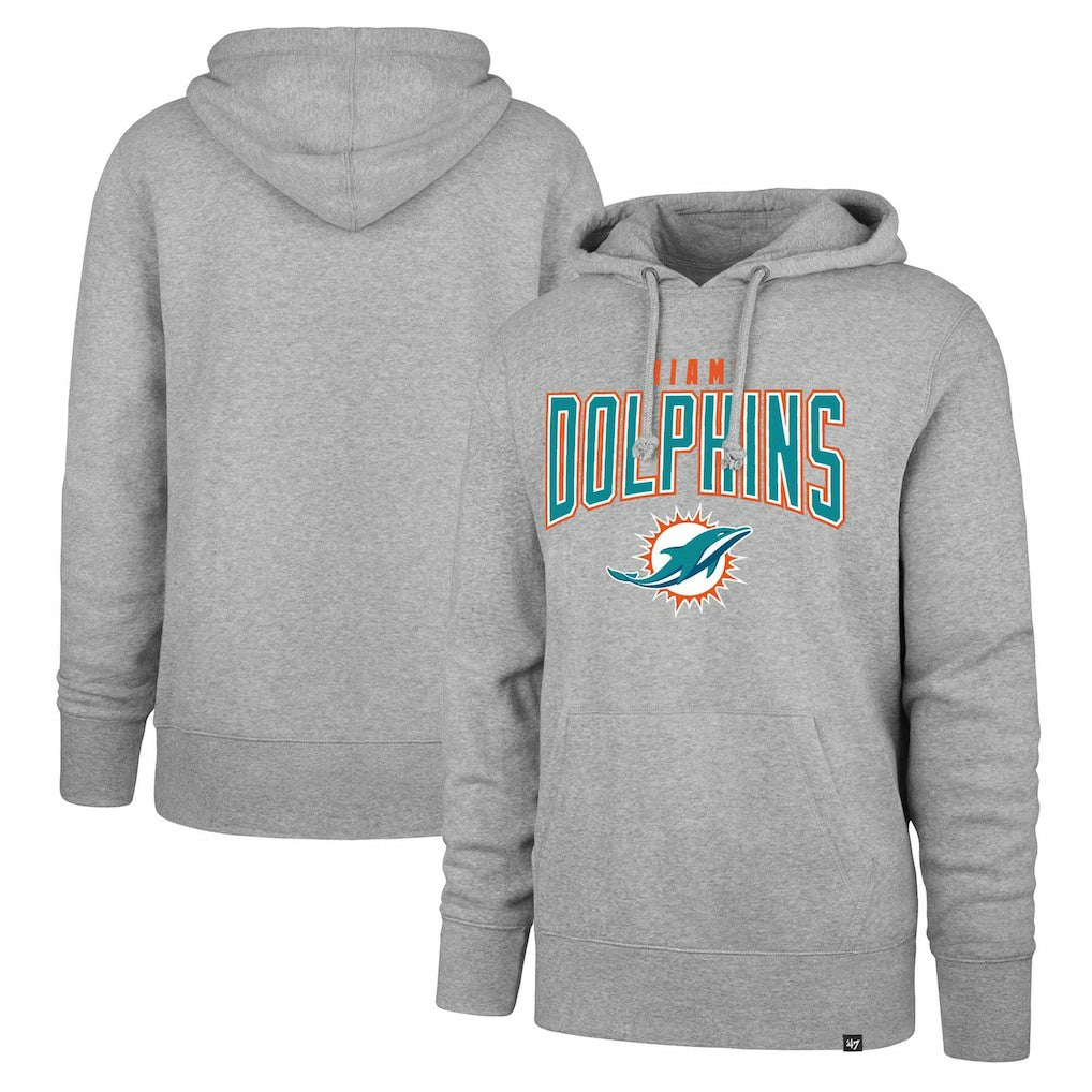 Miami Dolphins '47 Headline Pullover Hoodie Gray