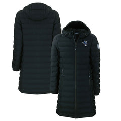 Indianapolis Colts Cutter & Buck Women's Throwback Logo Mission Ridge Repreve Eco Insulated Full-Zip Puffer Jacket Black