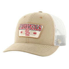 St. Louis Cardinals '47 Ridgewood Trucker Adjustable Hats - Khaki Hats