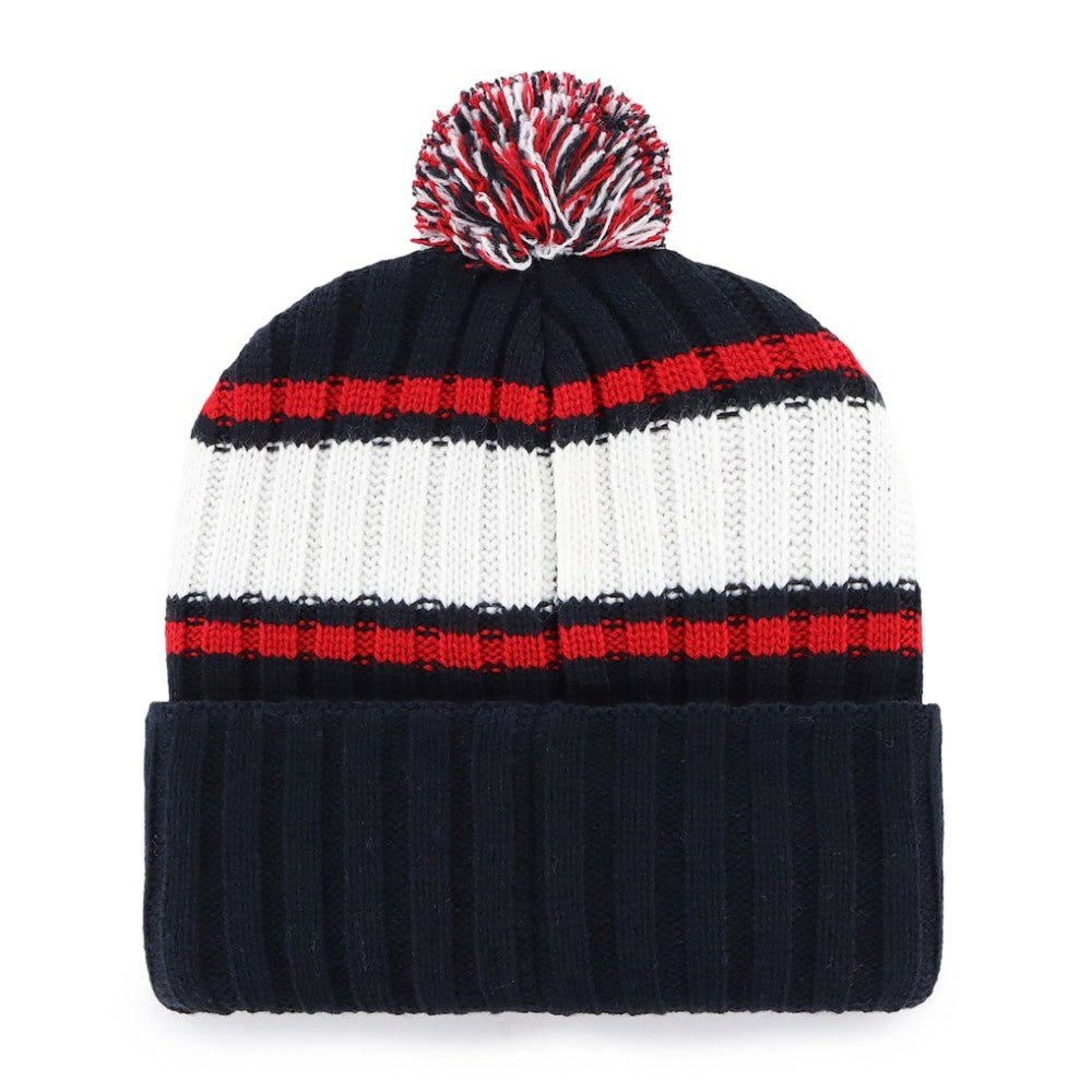 Boston Red Sox '47 Plateau Cuffed Knit Hat with Pom - Navy Hats