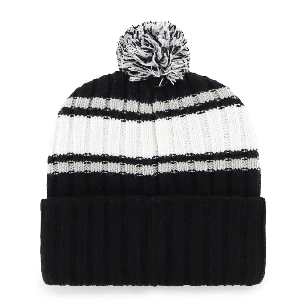 Chicago White Sox '47 Plateau Cuffed Knit Hat with Pom - Black Hats