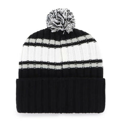 Chicago White Sox '47 Plateau Cuffed Knit Hat with Pom - Black Hats