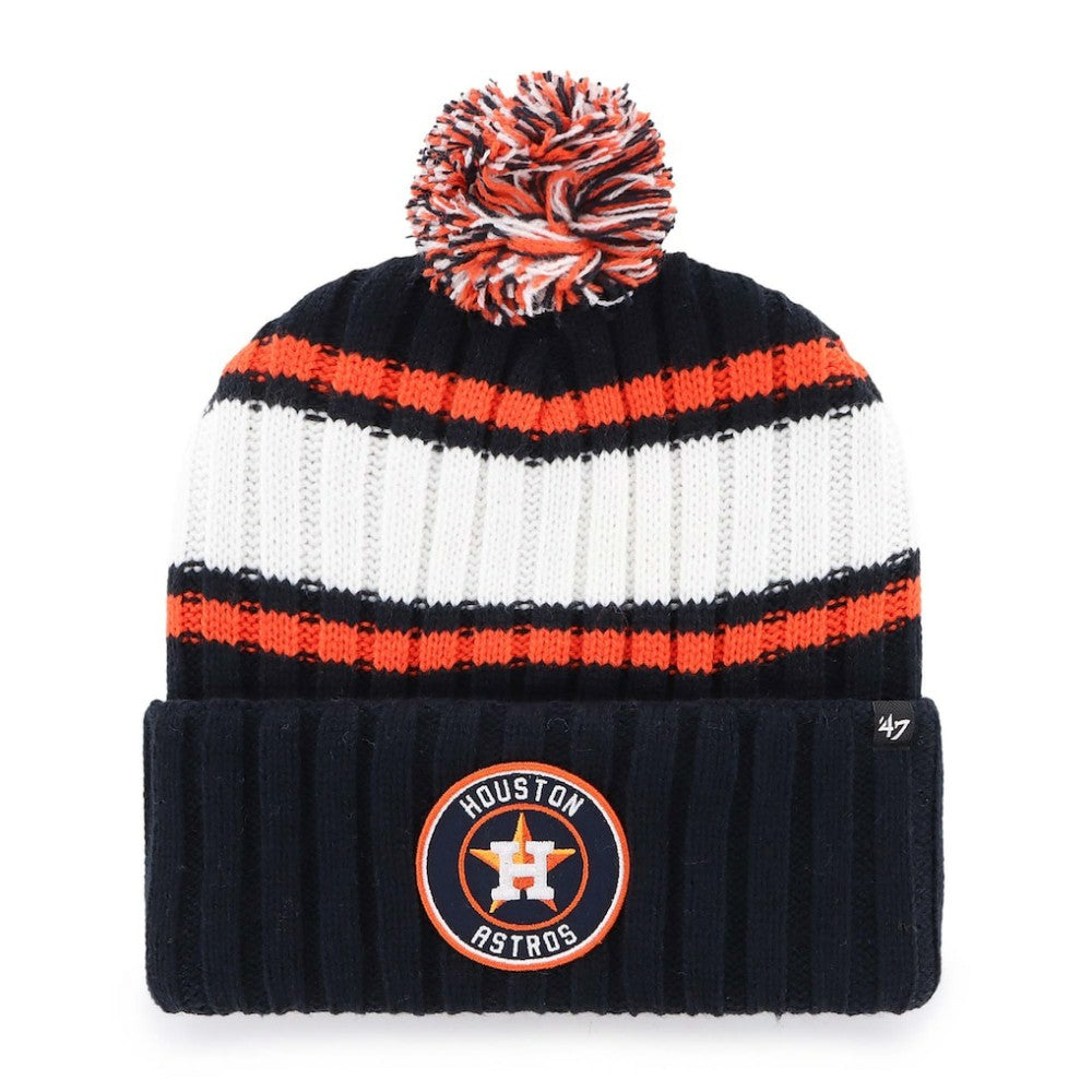 Houston Astros '47 Plateau Cuffed Knit Hat with Pom - Navy Hats