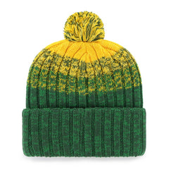 Oakland Athletics '47 Cascade Cuffed Knit Hat with Pom - Green Hats