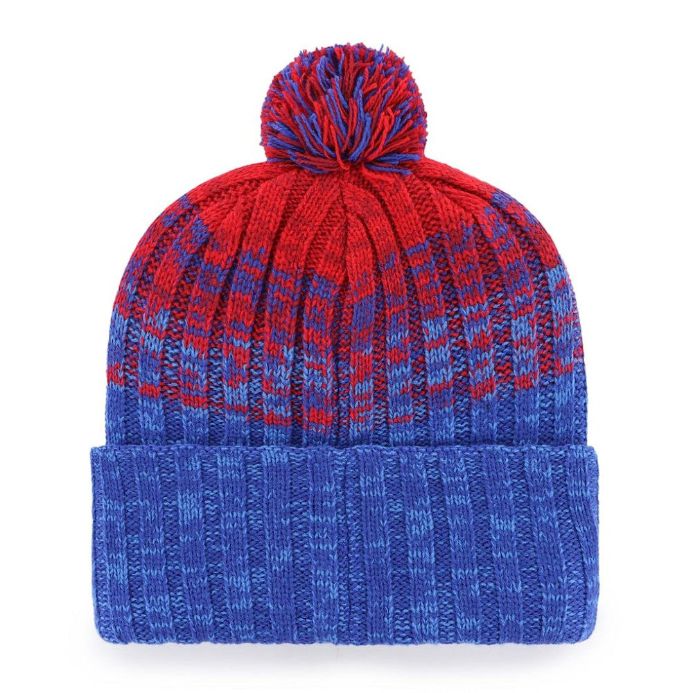 Chicago Cubs '47 Cascade Cuffed Knit Hat with Pom - Royal Hats