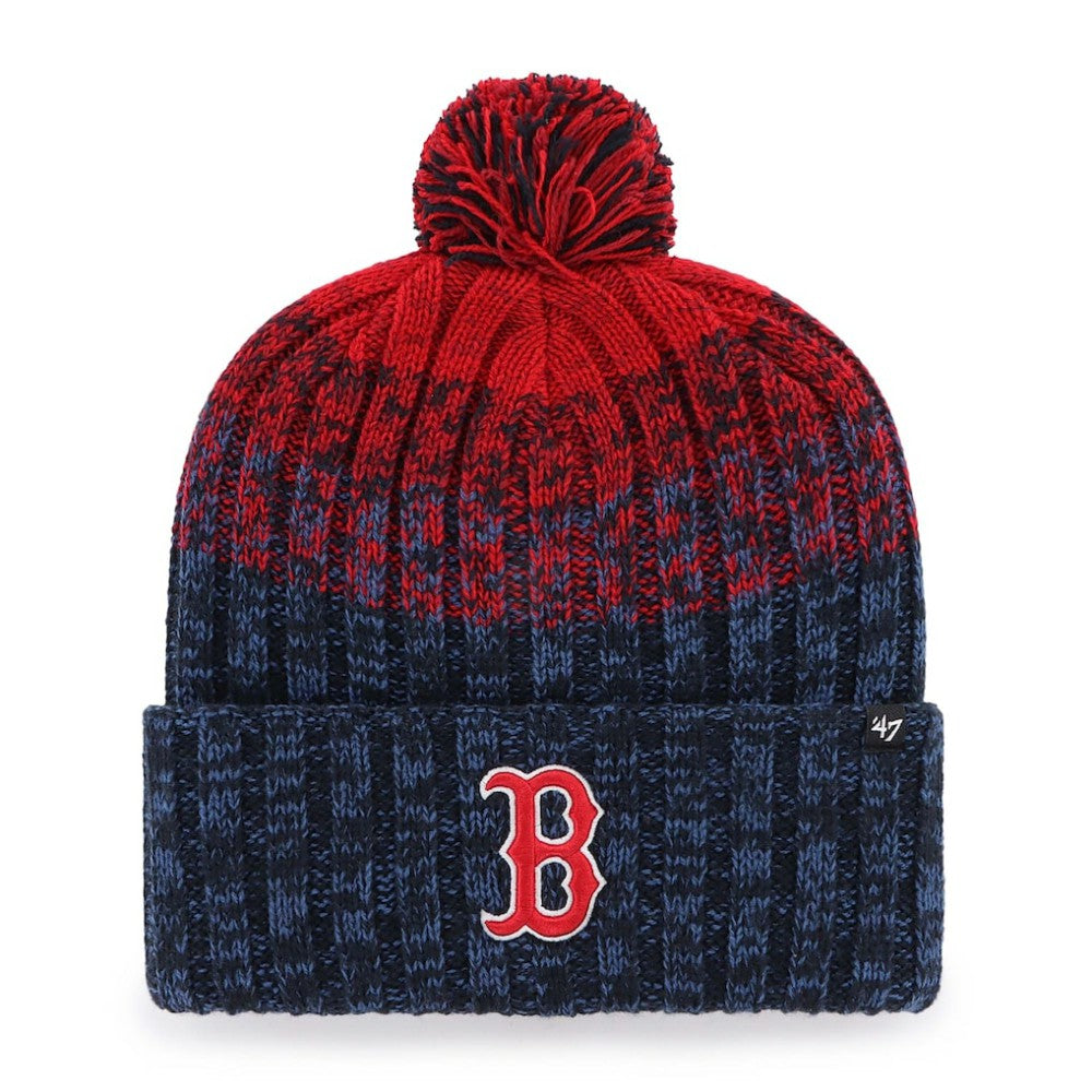 Boston Red Sox '47 Cascade Cuffed Knit Hat with Pom - Navy Hats