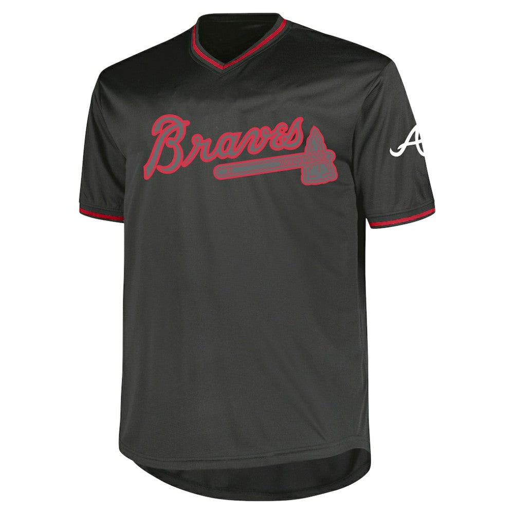 Atlanta Braves Profile Big & Tall Pop Fashion Jersey - Charcoal Jerseys