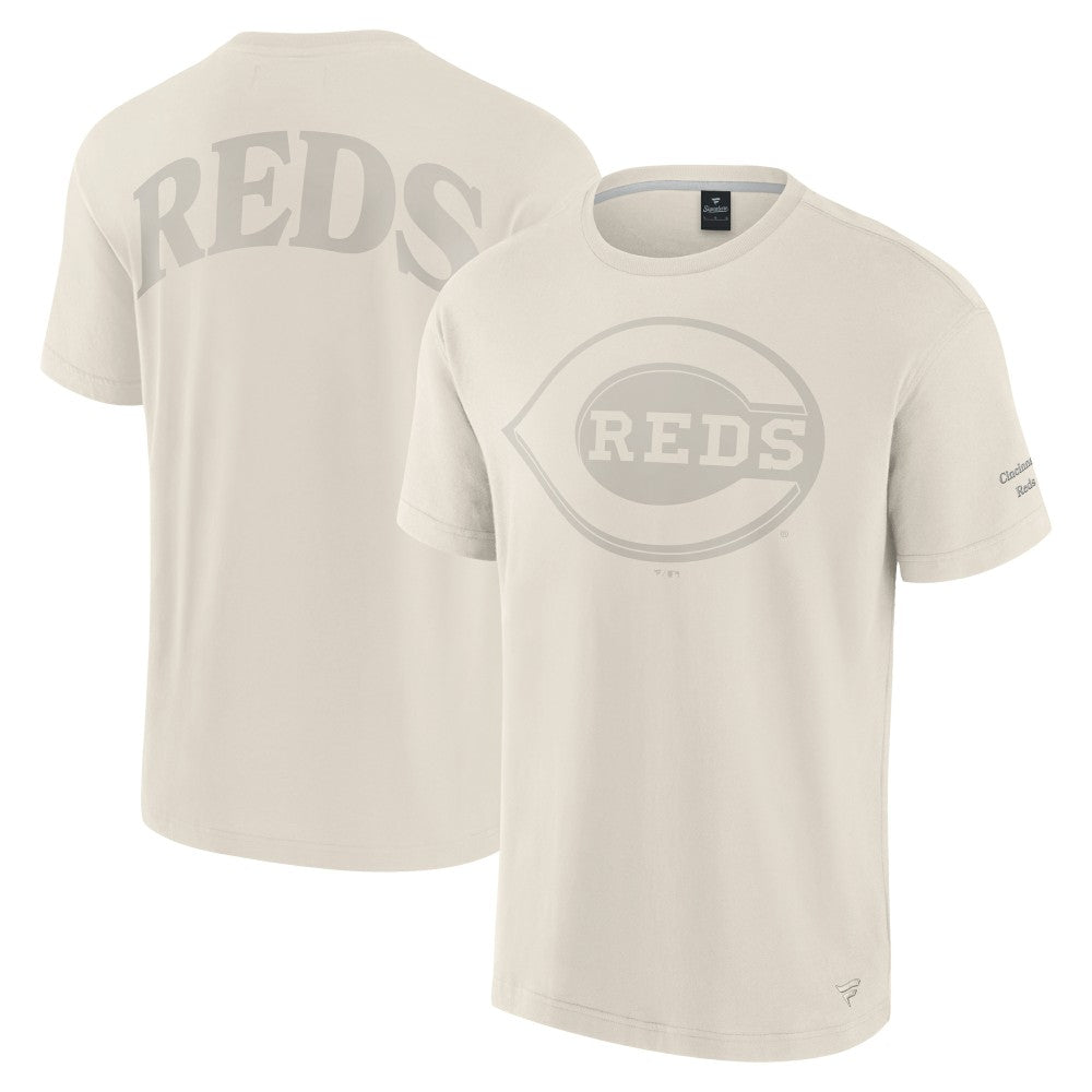 Cincinnati Reds Fanatics Elements Iconic T-Shirt - Cream T-shirts