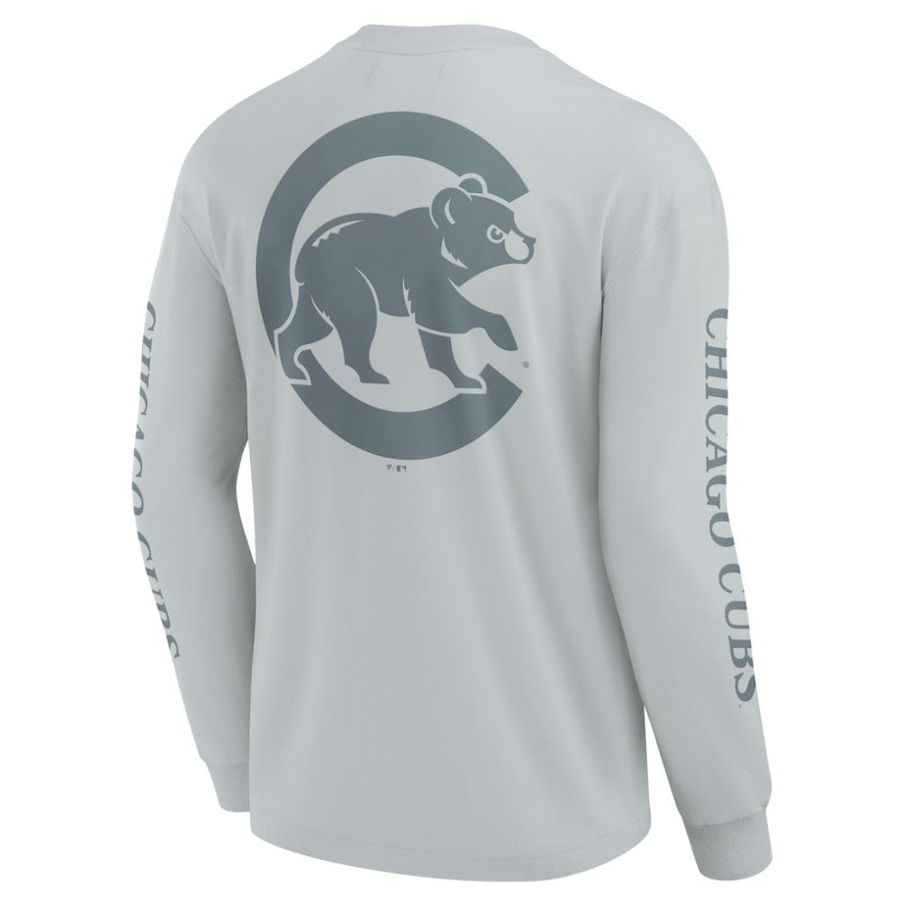 Chicago Cubs Fanatics Elements Strive Long Sleeve T-Shirt - Gray T-shirts