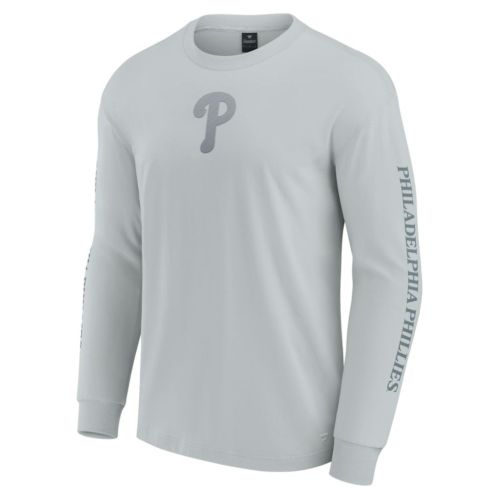 Philadelphia Phillies Fanatics Elements Strive Long Sleeve T-Shirt - Gray T-shirts