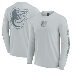Baltimore Orioles Fanatics Elements Strive Long Sleeve T-Shirt - Gray T-shirts