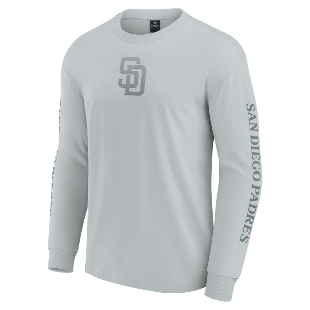 San Diego Padres Fanatics Elements Strive Long Sleeve T-Shirt - Gray T-shirts