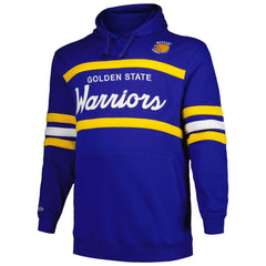 Golden State Warriors Big & Tall Hardwood Classics Head Coach Pullover Hoodie Royal