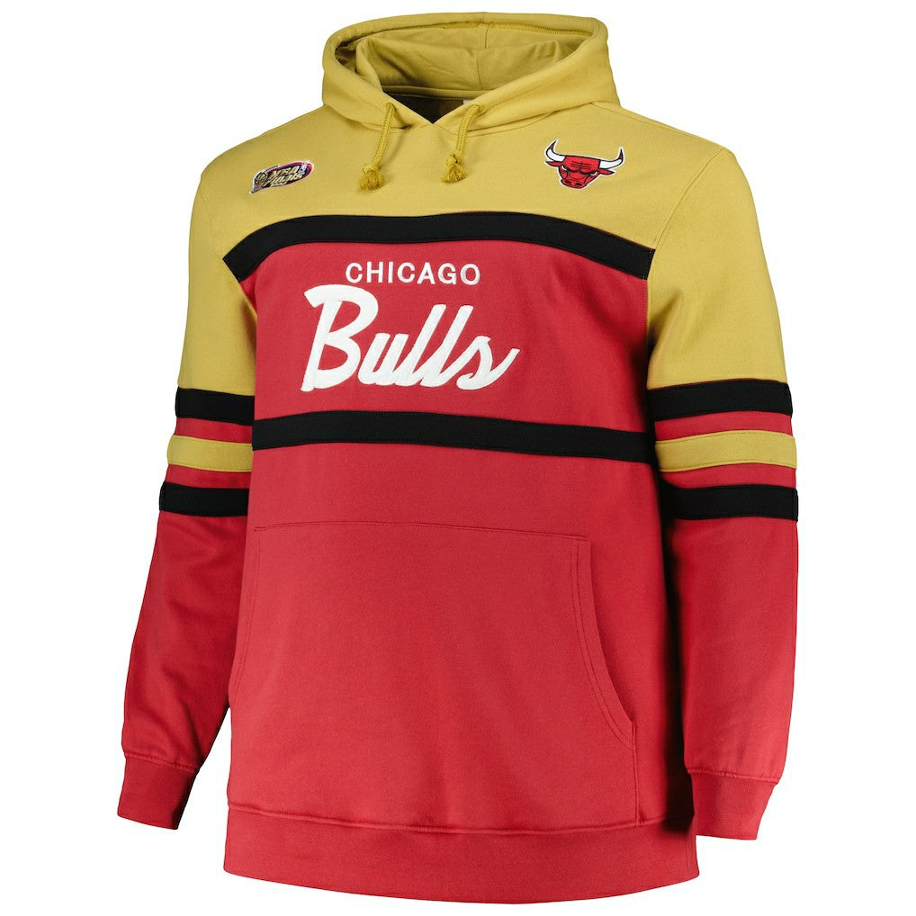 Chicago Bulls Big & Tall Hardwood Classics Head Coach Pullover Hoodie Red