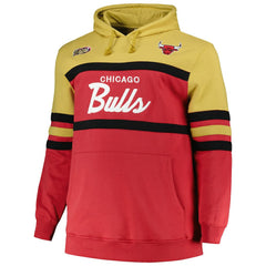 Chicago Bulls Big & Tall Hardwood Classics Head Coach Pullover Hoodie Red
