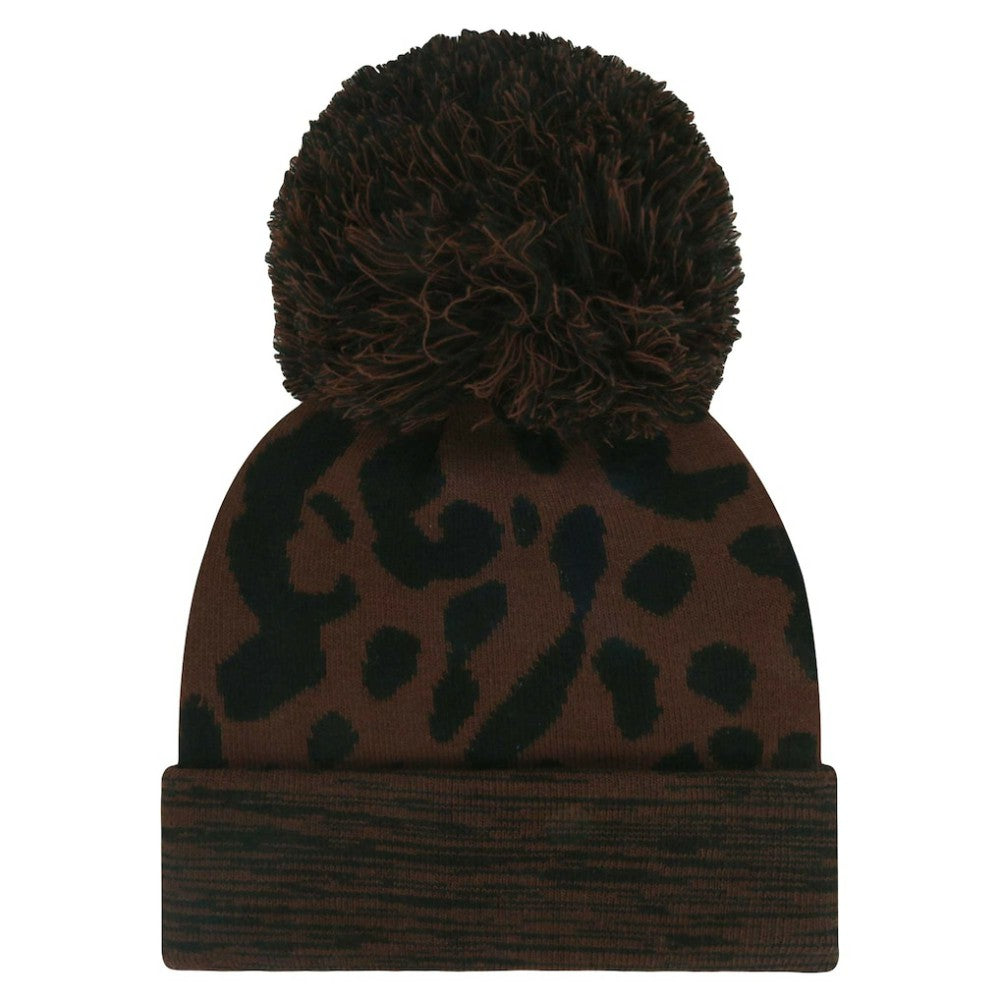 Minnesota Twins '47 Women's Rosette Cuffed Knit Hat with Pom - Brown Hats